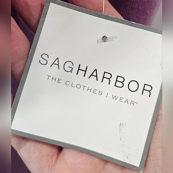 Sag Harbor Missy Violet Light Knit Long Sleeve Sweater Pullover Size Small NWT - Picture 6 of 11